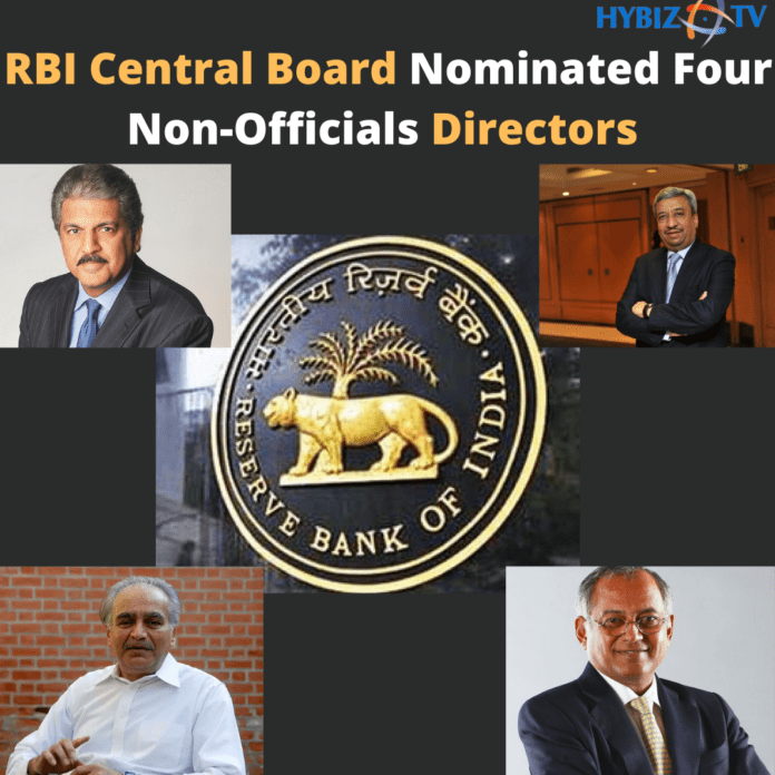 The Central Government Appointed RBI Non-Official Directors