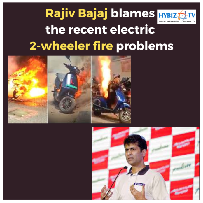 Rajiv Bajaj Blames EV 2- wheeler vehicles
