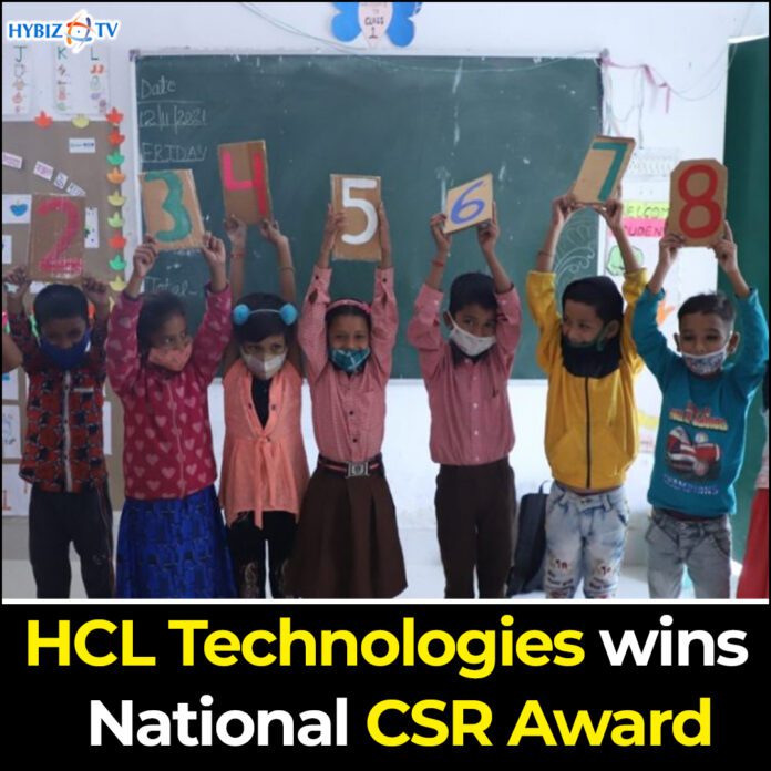 HCL Technologies wins National CSR Award for its urban poverty alleviation program