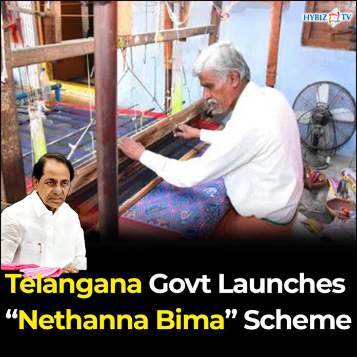 CM KCR Launches Nethanna Bima Scheme