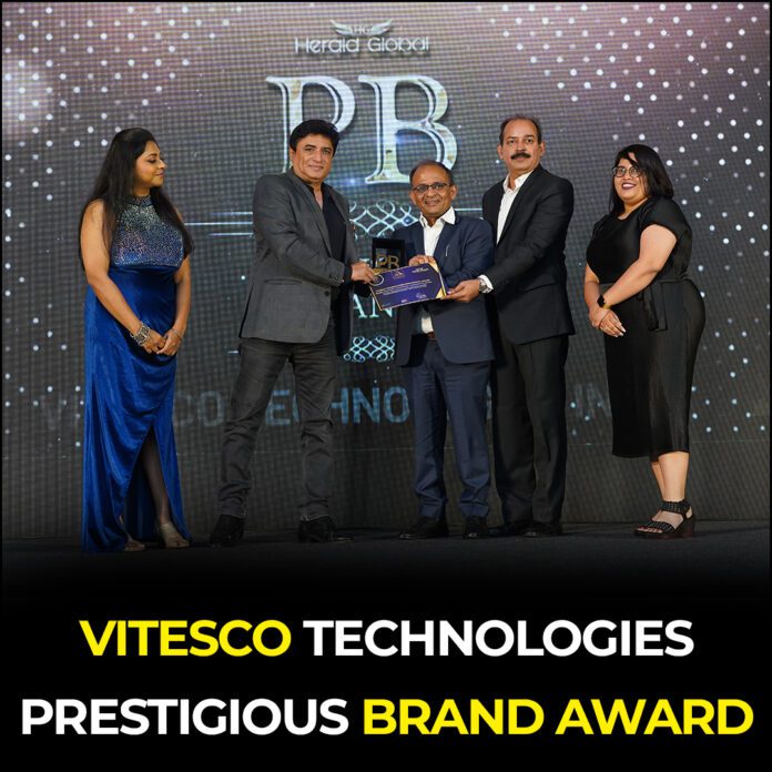 Vitesco Technologies honoured with the Prestigious Brand of India 2022