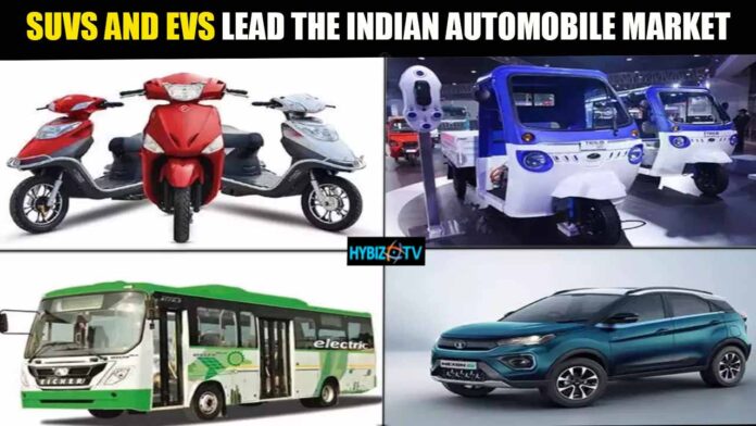 SUVs and EVs lead the Indian Automobile Market