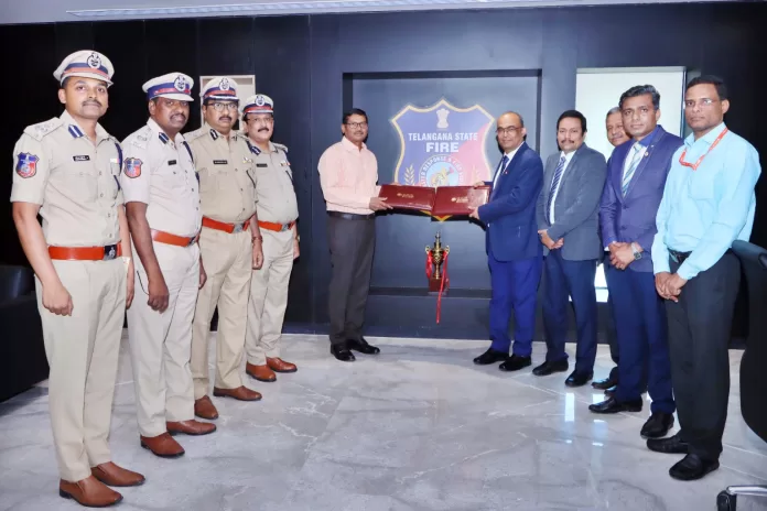 Bank of Baroda signs MOU with Telangana State Disaster Response and Fire Services Department for Baroda Police Salary Package-photo
