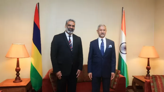 S. jaishankar in Mauritius