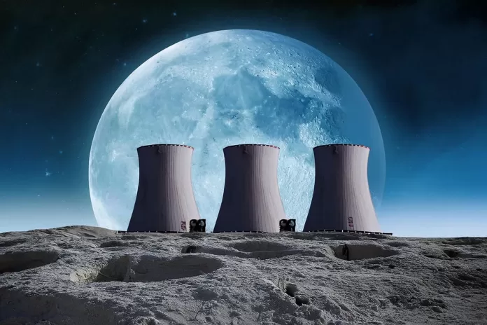 Nuclear Power Plant On Moon