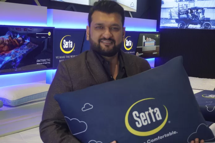 ANKIT GOYAL SEEN EXPLAING WIDE RANGE OF SERTA MATTRESSES