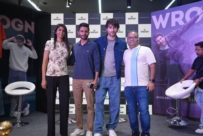 Ibrahim Ali Khan Unveils WROGN’s Bold New Collection at Shoppers Stop Hyderabad
