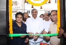 Serilingampally MLA Arekapudi Gandhi Inaugurates Gudivada Alankar Family Restaurant in Hyderabad
