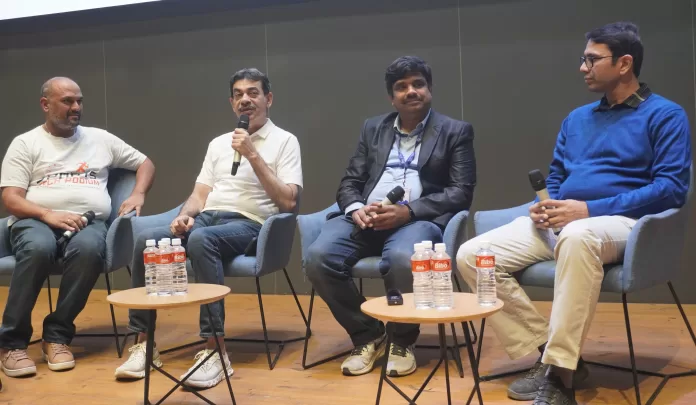 Telangana Olympic Mission 2036 event at Sports Tech Podium