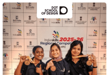 Students of DOT School of Design Secure Gold at IndiaSkills – Nationals