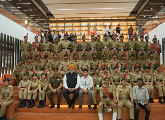 Lt General KJS Dhillon Says He Leaves as a Better Person, Applauds Discipline, Energy, and NCC Spirit at Galgotias University