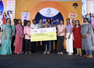 Hybiz.TV Media Awards 2026: ₹25,000 Scholarships for Journalists’ Children Distributed by Minister Sridhar Babu **Press Release** Financial Assistance of ₹25,000 Each for Journalists’ Children by Hybiz.Tv and Lifespan **Scholarship Cheques Distributed by Minister Sridhar Babu at Hybiz.Tv Media Awards – 6th Edition** **Five Legendary Awards Presented; INS President Vivek Gupta Attends** **Over 60 Awards Presented Across Print & Electronic Media** **Hyderabad, May 2, 2026:** Telangana IT Minister D. Sridhar Babu attended the Hybiz.Tv Media Awards as the Chief Guest. Praising the role of the media, he stated that the government is supportive of media organizations and always welcomes constructive criticism. He emphasized the need for senior journalists to deliberate on the impact of Artificial Intelligence (AI) and emerging technologies on journalism and provide valuable suggestions for the growth of the media sector. He added that the government is ready to provide a platform for such discussions. The minister also highlighted the importance of effectively communicating government programs to the public. The event was held grandly at the Cyber Convention Center in Hitec City, Hyderabad. Other distinguished guests included MP Anil Kumar Yadav, Indian Newspaper Society President Vivek Gupta, Bharathi Cements Director Marketing M. Ravinder Reddy, Lifespan Chairman Narendra Ram Nambulu, CREDAI Hyderabad President Jayadeep Reddy, M. Raj Gopal (Managing Director – Hybiz.Tv & Telugu Now), and Dr. J. Sandhya Rani (Managing Director – Hybiz.Tv LLP), among others. --- ### Legendary Awards – 6th Edition Five distinguished personalities were honored with Legendary Awards: * Bhupendra Chaubey – Former Executive Editor, CNN-News18, India Ahead & NDTV * Sushil Rao CH – Deccan Chronicle & The Times of India * Bandaru Srinivas Rao – Andhra Jyothi & All India Radio * C. Mrunalini – Doordarshan (DD) * Srinath Iyer – Eenadu, The Hindu & Hindustan Times --- ### Scholarship Recipients (Journalists’ Families) The following students received scholarships: 1. A. Vikas Goud (Son of A. Krishna, The Hans India) – 97.02% in Intermediate 1st Year 2. A. Shravanti (Daughter of A. Srinivas, News360 Telugu) – Studying MBBS with First Class 3. N. Sameeksha (Daughter of N. Mallesh Babu, Mana Telangana) – 97.10% in Intermediate 4. S. Anushrija (Daughter of S. Srinivas, The Hans India) – B.Com Final Year 5. S. Ashwanth Kumar (Son of S. Srinivas, ETV Telangana) – 97% in Intermediate 1st Year 6. T. Tarala Sri (Daughter of T. Jan Reddy, Sakshi Telugu Daily) – 97% in Intermediate 1st Year 7. S. Siri (Daughter of S. Madhusudhan, Namaste Telangana) – 97.1% in Intermediate 8. E. Vineeth (Son of E. Suresh Babu, ETV Telangana) – 98% in Intermediate 9. Sahasra (Daughter of Nagaraj, Sakshi Telugu Daily) – Completed Intermediate 10. H. Sai Kiran (Son of H. Gopi, Vijaya Kranti Telugu Daily) – Completed SSC --- ### Awards Across Media More than 60 awards were presented across print and electronic media categories. The awardees expressed their happiness and gratitude, stating that Hybiz.Tv has recognized their contributions to journalism. They added that such recognition motivates them greatly and requested Hybiz.Tv to continue organizing similar events in the future.
