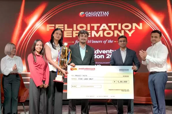 Global EDVentures 2026 Winners Felicitated at Galgotias University; Three Student Startups Receive Funding from INR 10 Crore Innovation Fund