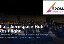 Aeromart Hyderabad 2026: India’s Aerospace Hub Takes Flight Aeromart Hyderabad 2026 international aerospace and defence business convention audience at HICC Novotel