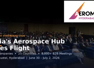 Aeromart Hyderabad 2026: India’s Aerospace Hub Takes Flight Aeromart Hyderabad 2026 international aerospace and defence business convention audience at HICC Novotel