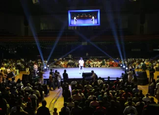 World’s Largest Djembe Drum Circle Sets Guinness Record in Hyderabad Up to 2000 drummers participating in the Rhythm world largest Djembe drum circle Guinness World Record attempt at Gachibowli Indoor Stadium Hyderabad.