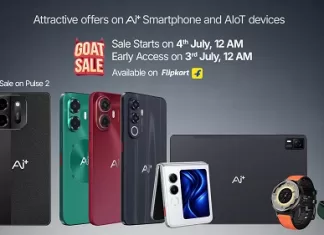 Ai+ Smartphone Announces Biggest-Ever Offer on Pulse 2 at INR 8,999 and Across its Product Portfolio During Flipkart GOAT Sale