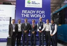 SUN Mobility HEV Business Showcases the World's First Modular Multi-Battery Swappable Solution with the Tata Starbus EV Platform at Prawaas 5.0