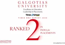 Galgotias University Surges in Times BBA Survey 2026, Rises to No. 2 in India for Placements