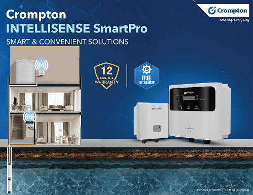 Crompton Simplifies Household Water Management with INTELLISENSE SmartPro