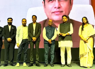 GDG Hyderabad DevFest 2026 Unites 3,000+ Developers Group photo at GDG Hyderabad DevFest 2026 held at JRC Convention & Trade Fairs, Hyderabad